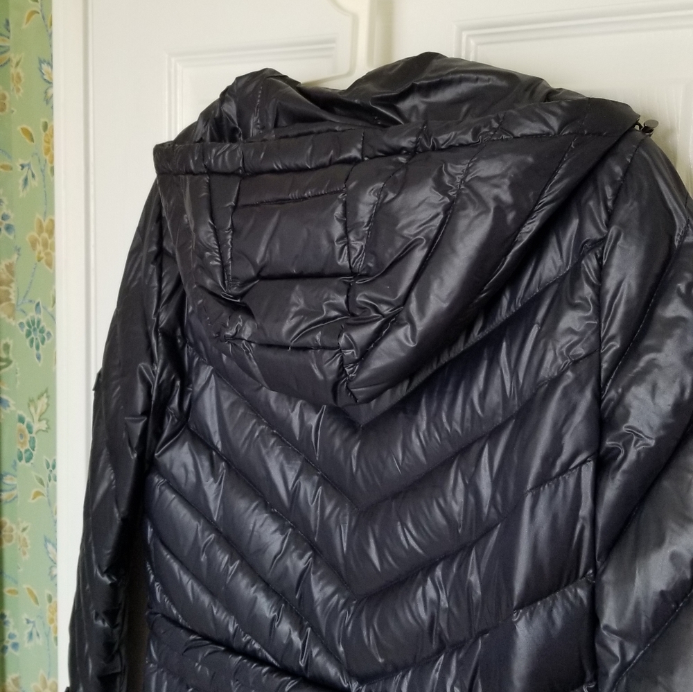 Dkny Packable Mid Length Down Jacket With Hoodie - image 5